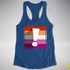 Lesbian Pride Flag Exclamation Point Racerback Tank