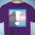 Transgender Pride Flag Exclamation Point Premium Unisex T-Shirt - Purple