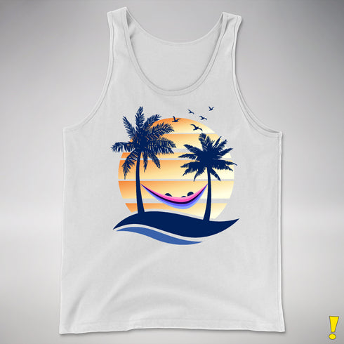Omnisexual Pride Hammock Summer Beach Sunset Premium Tank Top