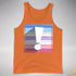 Bigender Pride Flag Exclamation Point Premium Tank Top - Orange