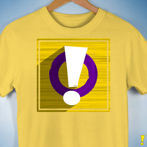 Intersex Pride Flag Exclamation Point Premium Unisex T-Shirt - Yellow