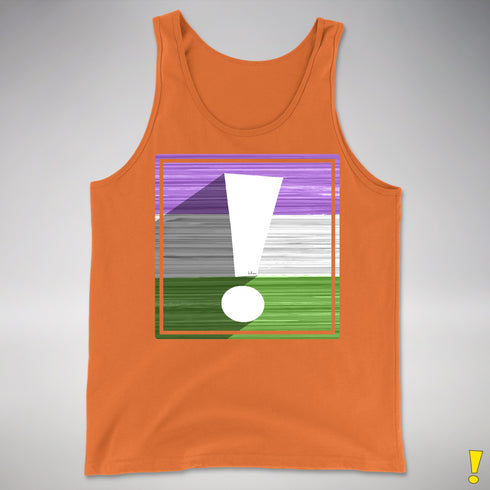 Genderqueer Pride Flag Exclamation Point Premium Tank Top