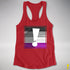 Asexual Pride Flag Exclamation Point Racerback Tank - Red
