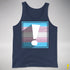 Transgender Pride Flag Exclamation Point Premium Tank Top