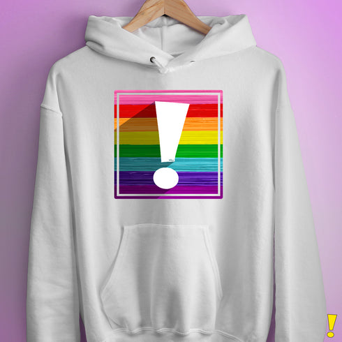 Original LGBTQ Pride Flag Exclamation Point Hoodie