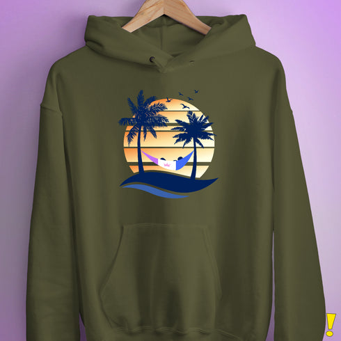 Drag Pride Hammock Summer Beach Sunset Hoodie
