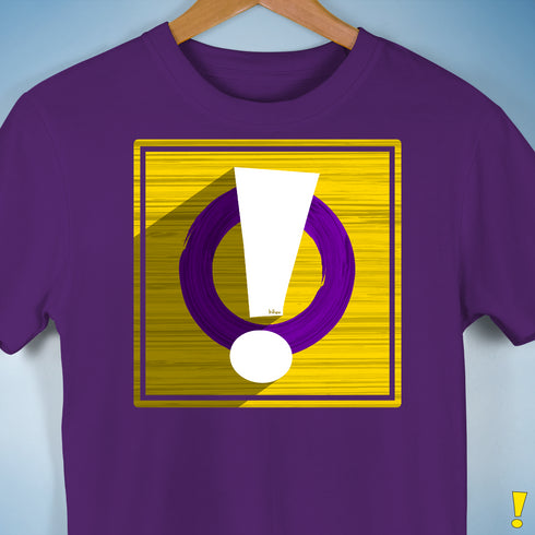 Intersex Pride Flag Exclamation Point Premium Unisex T-Shirt - Purple