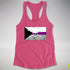 Demisexual Pride Pirate Flag Racerback Tank - Hot Pink