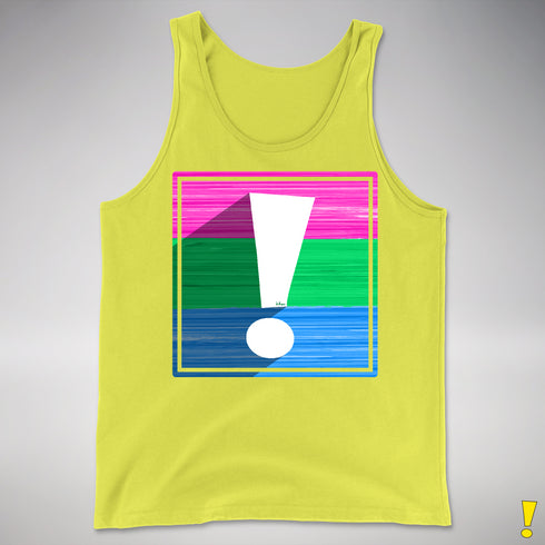 Polysexual Pride Flag Exclamation Point Premium Tank Top