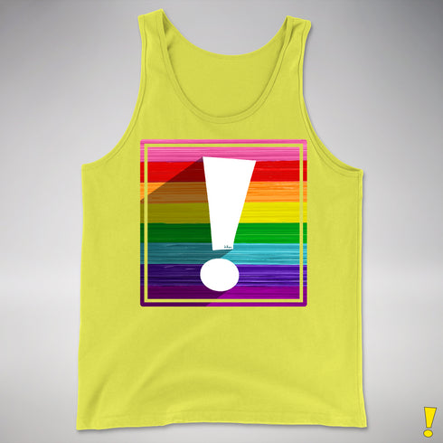 Original LGBTQ Pride Flag Exclamation Point Premium Tank Top