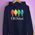 Old School Vintage Christmas Lights Hoodie - Navy