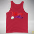 Believe Lesbian Labrys Pride Flag Jingle Bell Premium Tank Top - Red