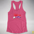 Believe Omnisexial Pride Flag Jingle Bell Racerback Tank - Hot Pink