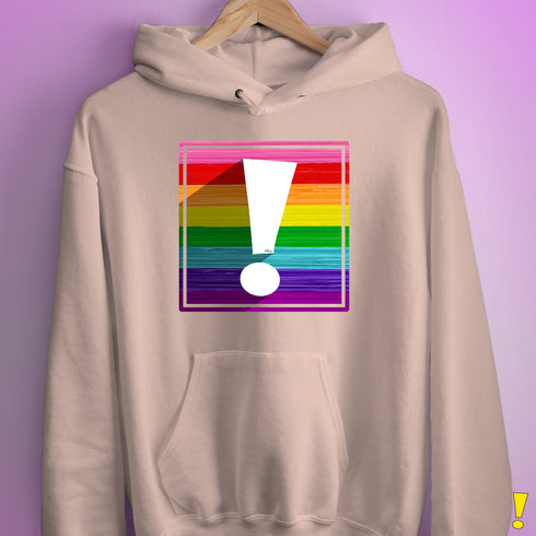 Original LGBTQ Pride Flag Exclamation Point Hoodie