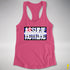 Assume Nothing Leather Pride Flag Racerback Tank