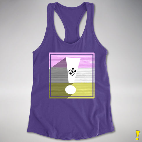 Twink Pride Flag Exclamation Point Racerback Tank