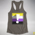 Nonbinary Pride Flag Exclamation Point Racerback Tank