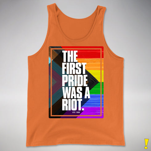 The First Pride Was a Riot - LGBTQ Progress Pride Premium Tank Top