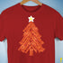 Funny Bacon and Egg Christmas Tree Unisex T-Shirt - Red