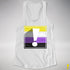 Nonbinary Pride Flag Exclamation Point Racerback Tank