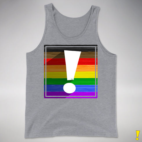 LGBTQ Philly Pride Flag Exclamation Point Premium Tank Top