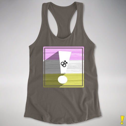 Twink Pride Flag Exclamation Point Racerback Tank