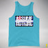 Assume Nothing Leather Pride Flag Premium Tank Top