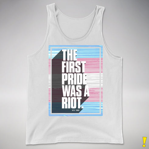 The First Pride Was a Riot - Trans Pride Flag Premium Tank Top