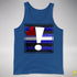 Leather Pride Flag Exclamation Point Premium Tank Top