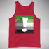 Aromantic Pride Flag Exclamation Point Premium Tank Top - Red