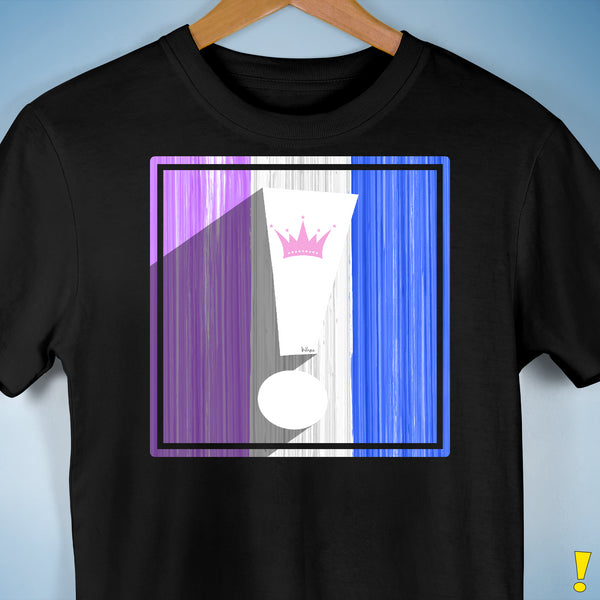 Drag Pride Flag Exclamation Point Premium Unisex T-Shirt - Black
