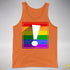 LGBTQ Pride Flag Exclamation Point Premium Tank Top