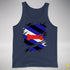 Puppy Pride Flag Ripped Reveal Premium Tank Top