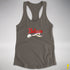 Believe Twink Pride Flag Jingle Bell Racerback Tank - Dark Grey