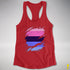 Omnisexual Pride Flag Ripped Reveal Racerback Tank
