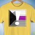 Demisexual Pride Flag Exclamation Point Premium Unisex T-Shirt - Yellow