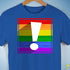 LGBTQ Pride Flag Exclamation Point Premium Unisex T-Shirt