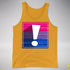 Bisexual Pride Flag Exclamation Point Premium Tank Top - Gold