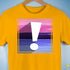 Omnisexual Pride Flag Exclamation Point Premium Unisex T-Shirt - Gold