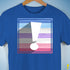 Bigender Pride Flag Exclamation Point Premium Unisex T-Shirt - Royal Blue