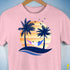 Drag Pride Hammock Summer Beach Sunset Premium Unisex T-Shirt