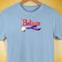 Believe Lesbian Labrys Pride Flag Jingle Bell Premium Unisex T-Shirt - Baby Blue