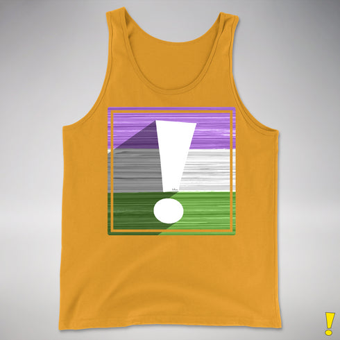 Genderqueer Pride Flag Exclamation Point Premium Tank Top