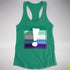 Gay Male Pride Flag Exclamation Point Racerback Tank