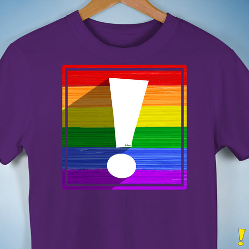 LGBTQ Pride Flag Exclamation Point Premium Unisex T-Shirt