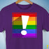 LGBTQ Pride Flag Exclamation Point Premium Unisex T-Shirt