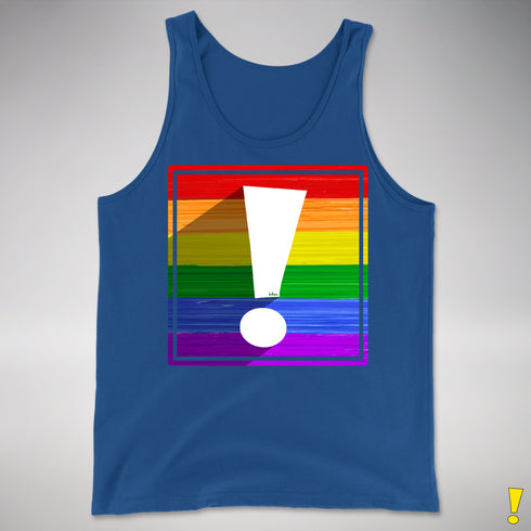 LGBTQ Pride Flag Exclamation Point Premium Tank Top
