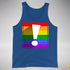 LGBTQ Pride Flag Exclamation Point Premium Tank Top