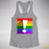 LGBTQ Pride Flag Exclamation Point Racerback Tank