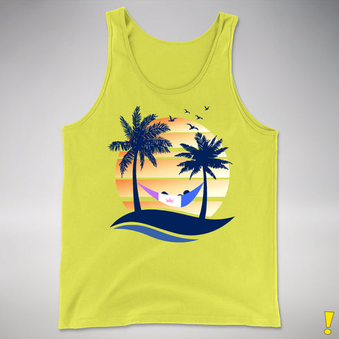 Drag Pride Hammock Summer Beach Sunset Premium Tank Top